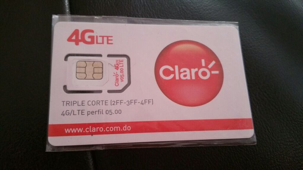 tarjeta claro