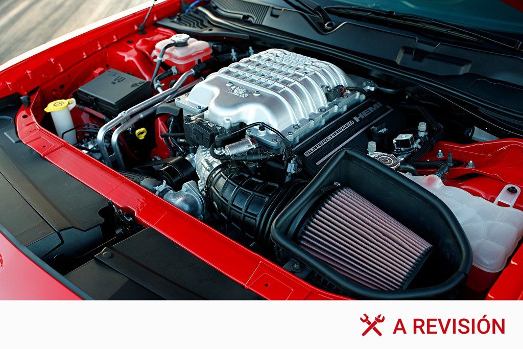 Motor de un automóvil en funcionamiento