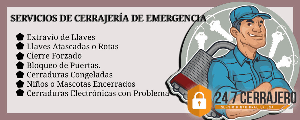 Cerrajero profesional atendiendo una urgencia nocturna
