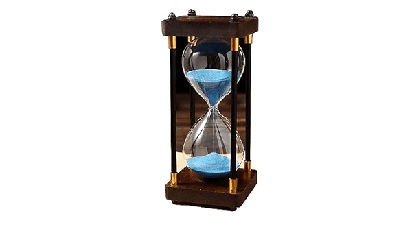 Pastilla de luz con reloj de arena