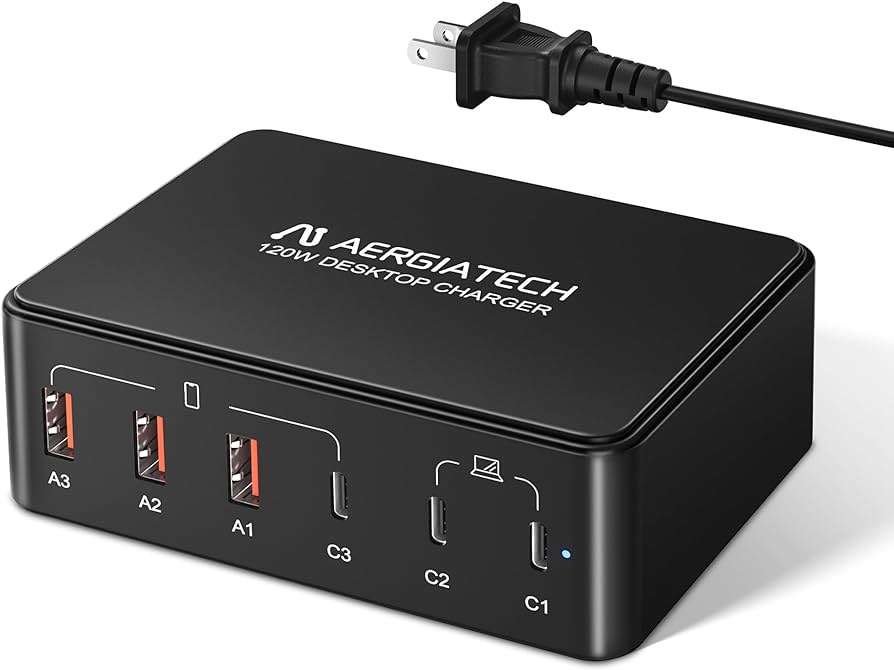 Cargador tipo A en diferentes dispositivos electrónicos