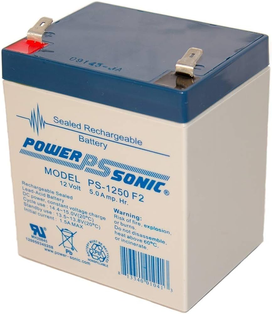 Batería de 12 voltios cargándose rápidamente