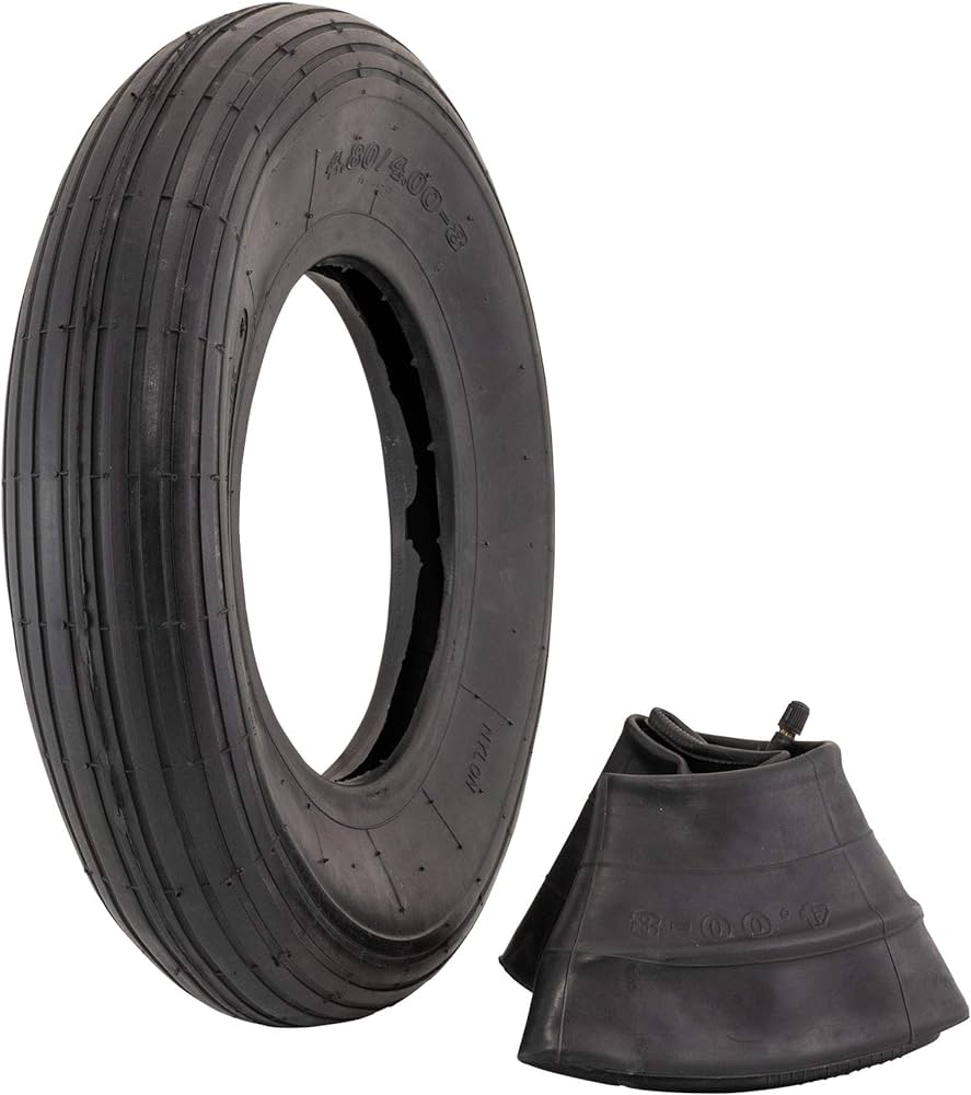 Neumático de repuesto listo para ser cambiado