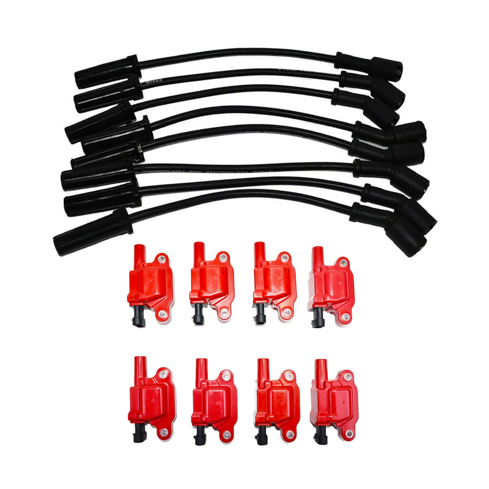 Bobina de encendido y cables de colores