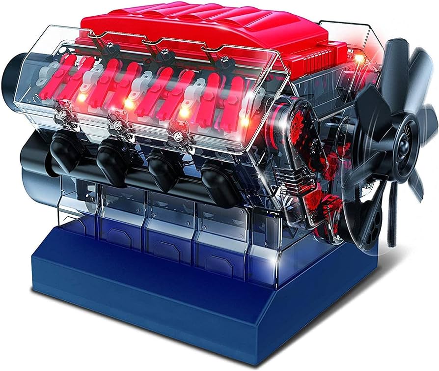 Motor de gasolina con piezas mejoradas