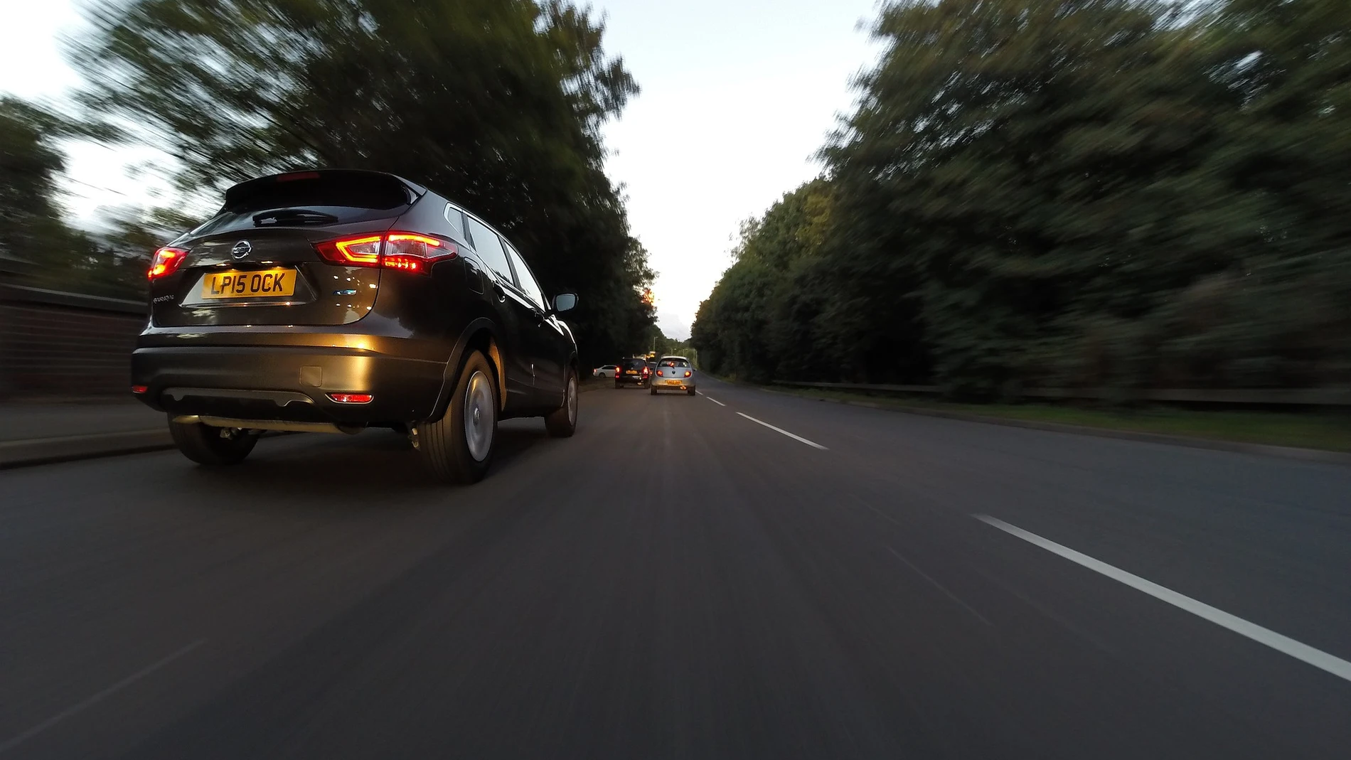 Llanta en movimiento a alta velocidad