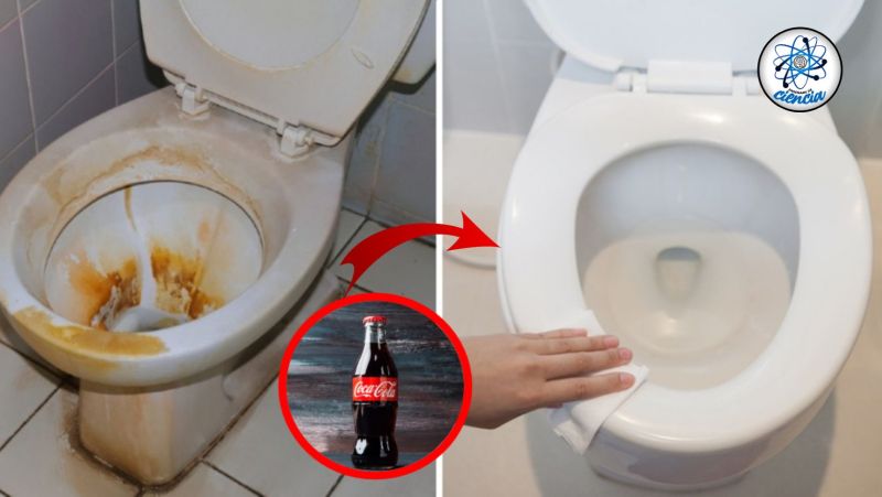 Limpiar el inodoro con Coca Cola