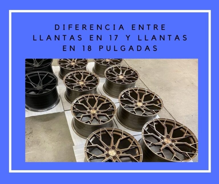 Cómo saber qué llantas le quedan a mis rines 1 Diferencia entre llantas en 17 y 18 2