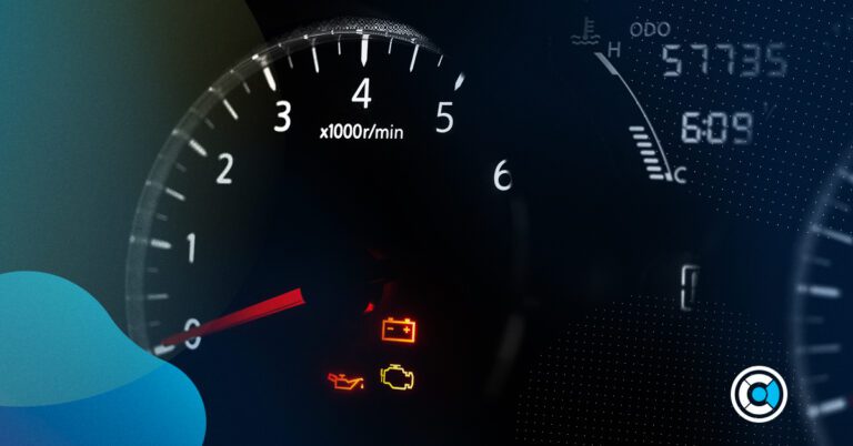 Simbolos en el tablero del carro