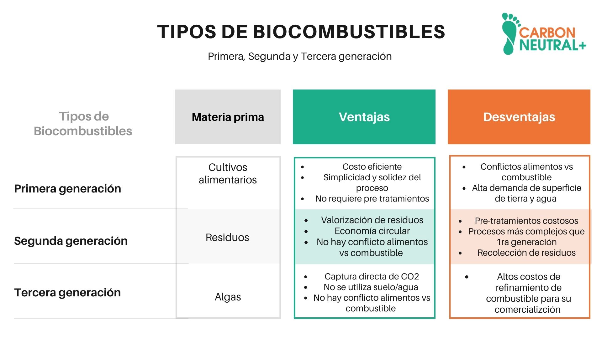 Biocombustibles vs combustibles fósiles: eficiencia energética