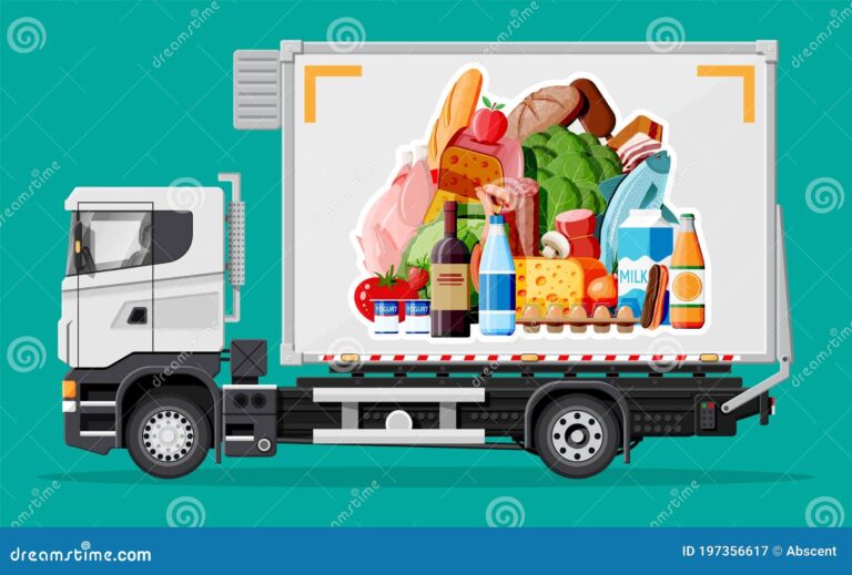 Cuántas toneladas pesa un camión de carga 1 camion lleno de productos alimenticios comprar y cultivar servicios entrega concepto venta compras carne leche pan verduras carga 197356617