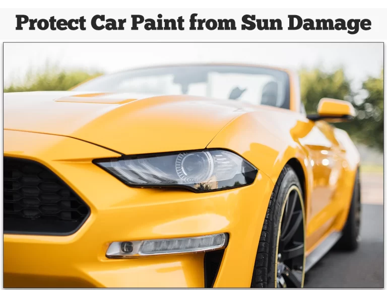 Cómo proteger la pintura del coche contra los rayos UV: la mejor manera 1 coche brillante bajo el sol