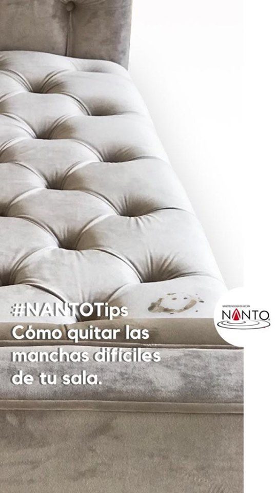 Asiento de tela con mancha difícil
