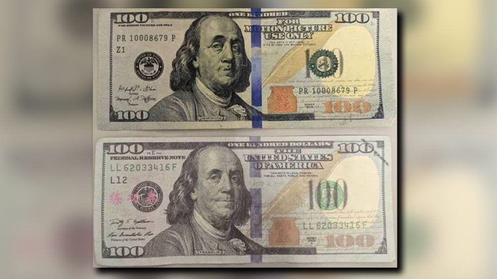 dolares falsos