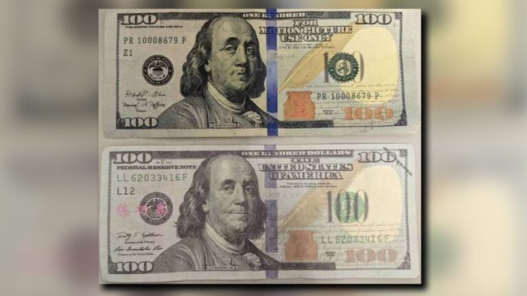 dolares falsos