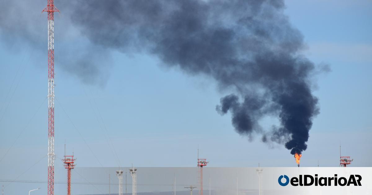 Contaminación del aire por extracción de gas