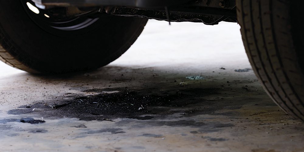 Fugas de aceite en motor de coche