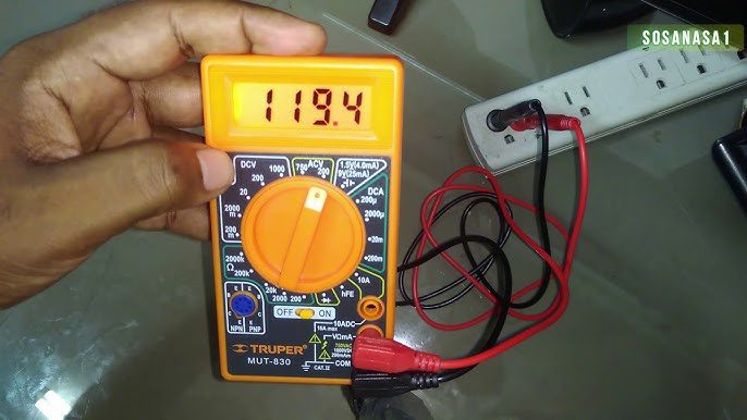 Medición de voltaje y amperaje eléctrico