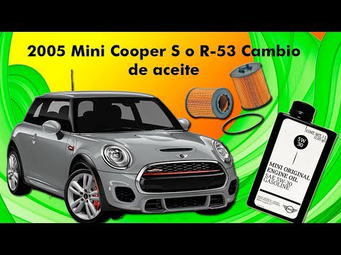 Mini Cooper 2002 proceso cambio de aceite