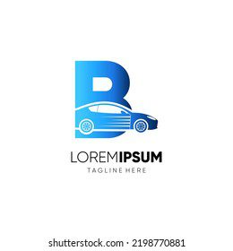 letter b car logo design 260nw 2198770881