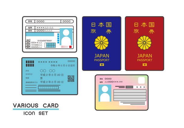 Ilustración de carnet de conducir y puntos