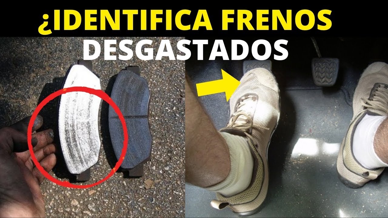 Pastillas de freno nuevas comparadas con desgastadas