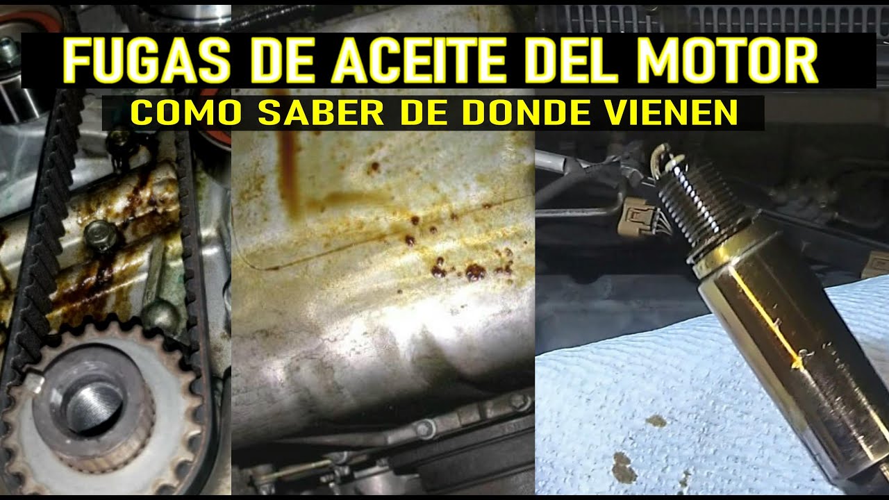Fuga de aceite en motor de carro
