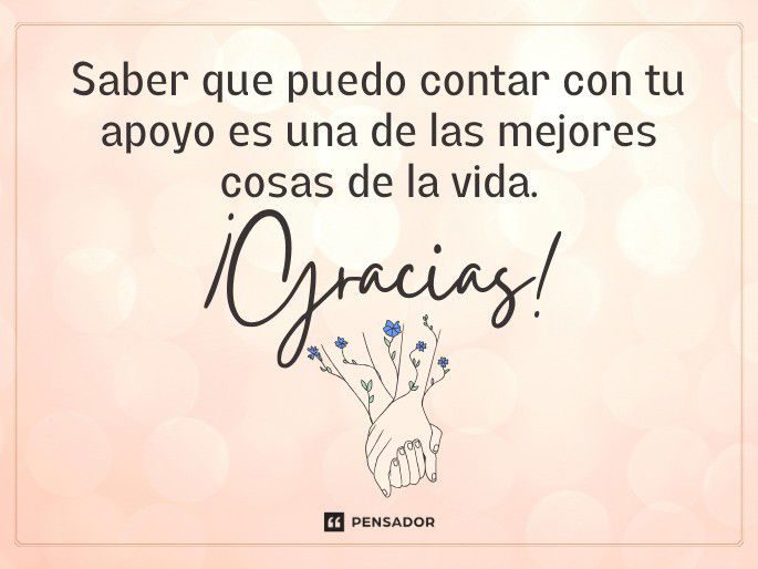 mensaje apoyo