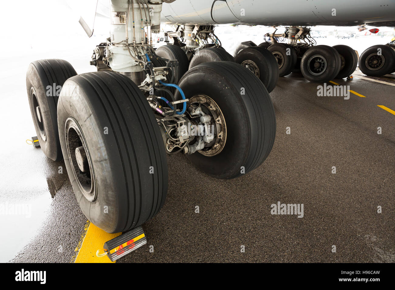 Llantas de avión A380 en detalle