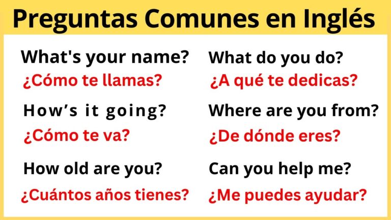 preguntas comunes