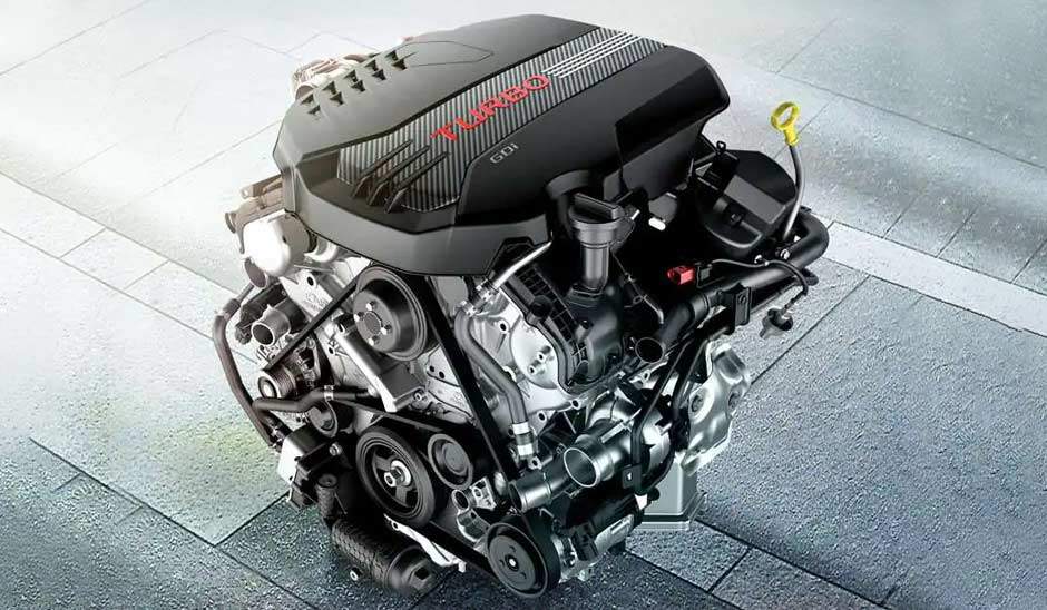 Motor de automóvil con caballos de fuerza