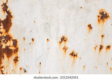 rusted white painted metal wall 260nw 2312542451