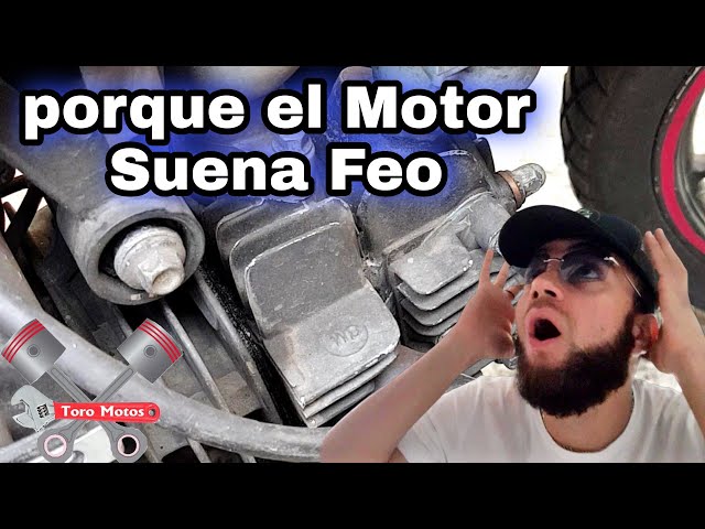 Motor defectuoso con sonidos anormales al acelerar