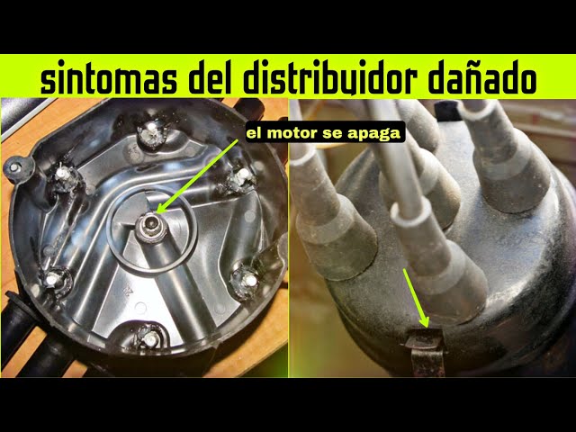 Chispas saliendo de un distribuidor dañado