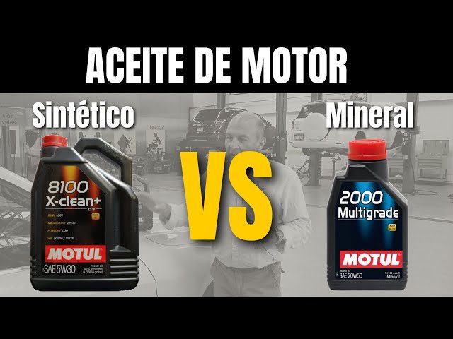 Aceite de motor mineral vs sintético