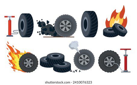 tire car speed racing cartoon 260nw 2410076323
