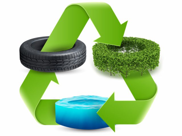 Recogida de neumáticos para reciclaje ambiental