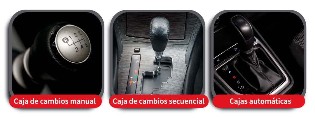 Comparación de cambios de marcha en automóvil