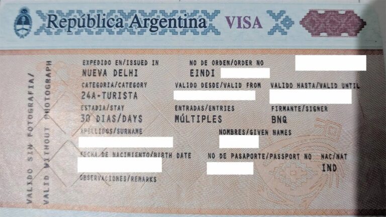 visa argentina